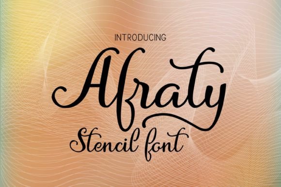 Afraty Stencil: A Modern Script for Creative Expression