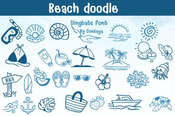 Beach Doodle: A Fun and Creative Font