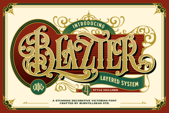 Blazter: A Bold Victorian Font for Timeless Design