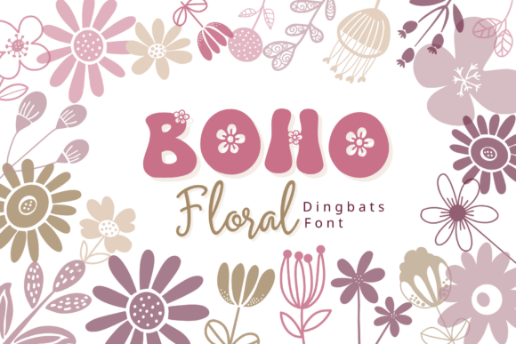 Boho Floral: A Unique Font for Creative Expression