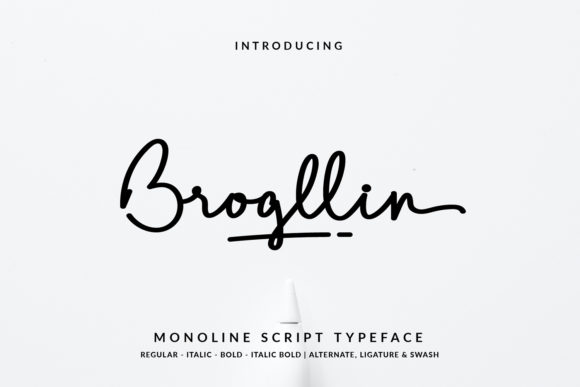 Brogllin: A Delicate and Elegant Handwritten Font