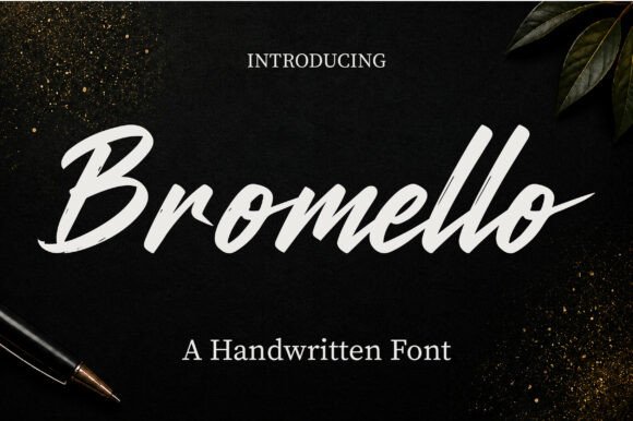 Bromello: A Handwritten Script for Elegant Design