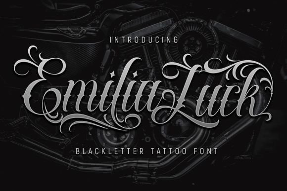 Emilia Luck: A Bold Blackletter Font for Modern Branding