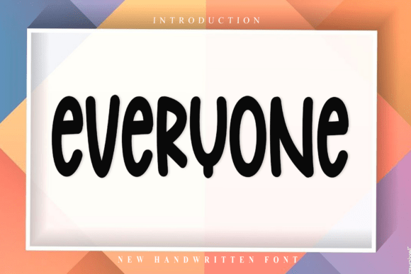 Everyone: A Luxurious Handwritten Script Font