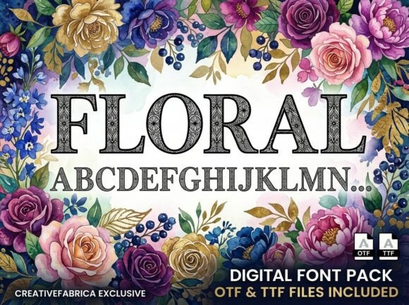 Floral: A Bold Statement in Typography