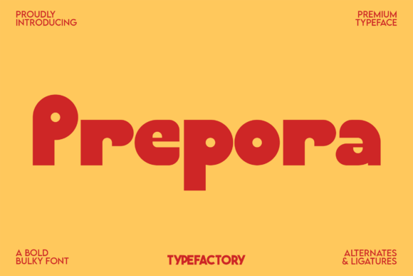 Prepora: A Bold, Playful Display Font for Creative Projects