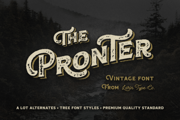 Pronter: A Timeless Font for Modern and Vintage Design