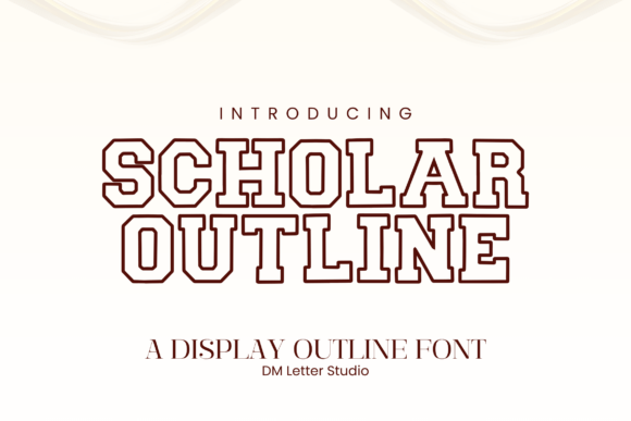Scholar Block Outline: A Modern Twist on Varsity Style