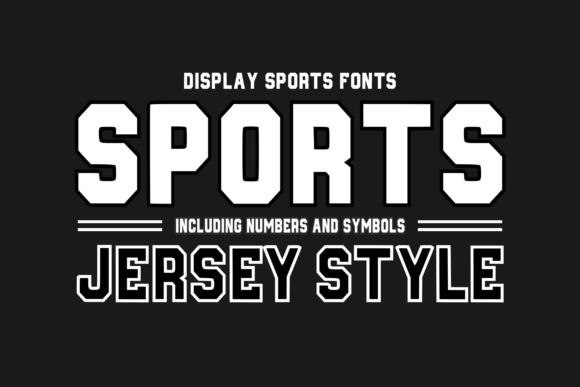 Sportsjerseystyle Regular: A Bold Statement in Athletic Typography