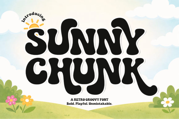Sunny Chunk: A Bold, Nostalgic Font for Radiant Design