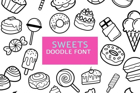 Sweets Doodle: A Playful Typography Asset