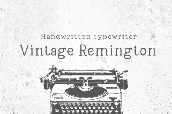 Vintage Remington: A Handwritten Typewriter Font for Creative Projects