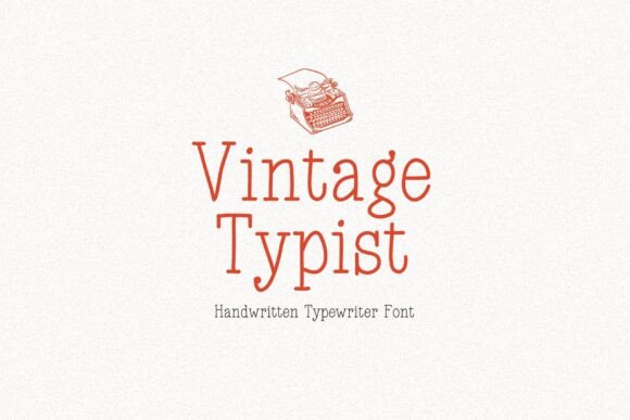 Vintage Typist: A Nostalgic Touch for Modern Design